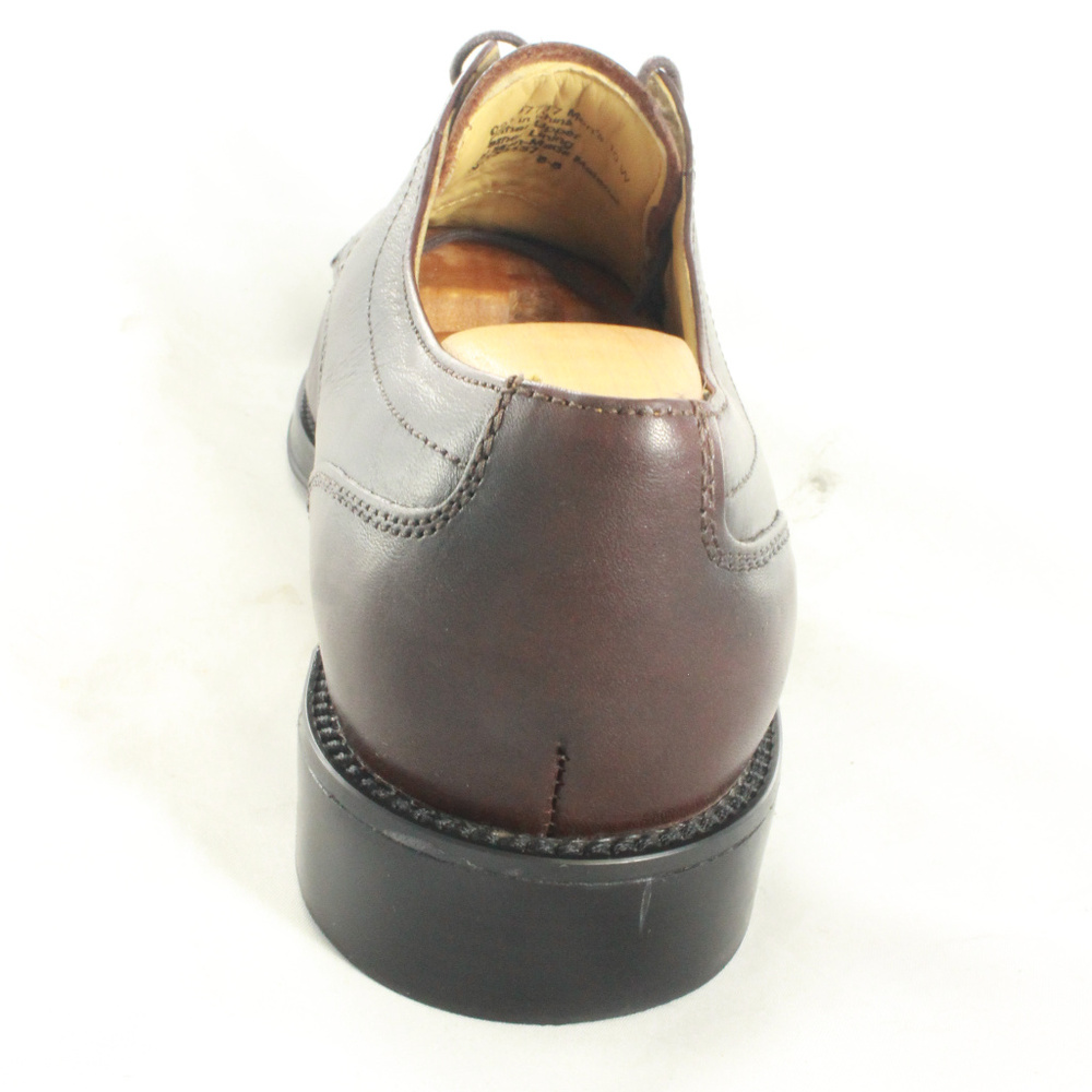 DOCKERS Premium Burgundy Leather Oxfords 10 Wide - Picture 6 of 8